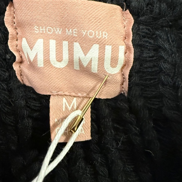 NWT Show Me Your Mumu Stowe Sweater Snowflake size M chunky heavy - Picture 7 of 12